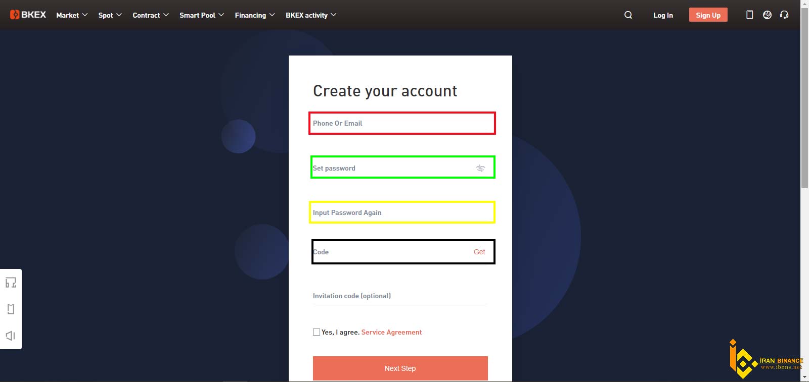 اموزش ثبت نام در صرافی بک اکس