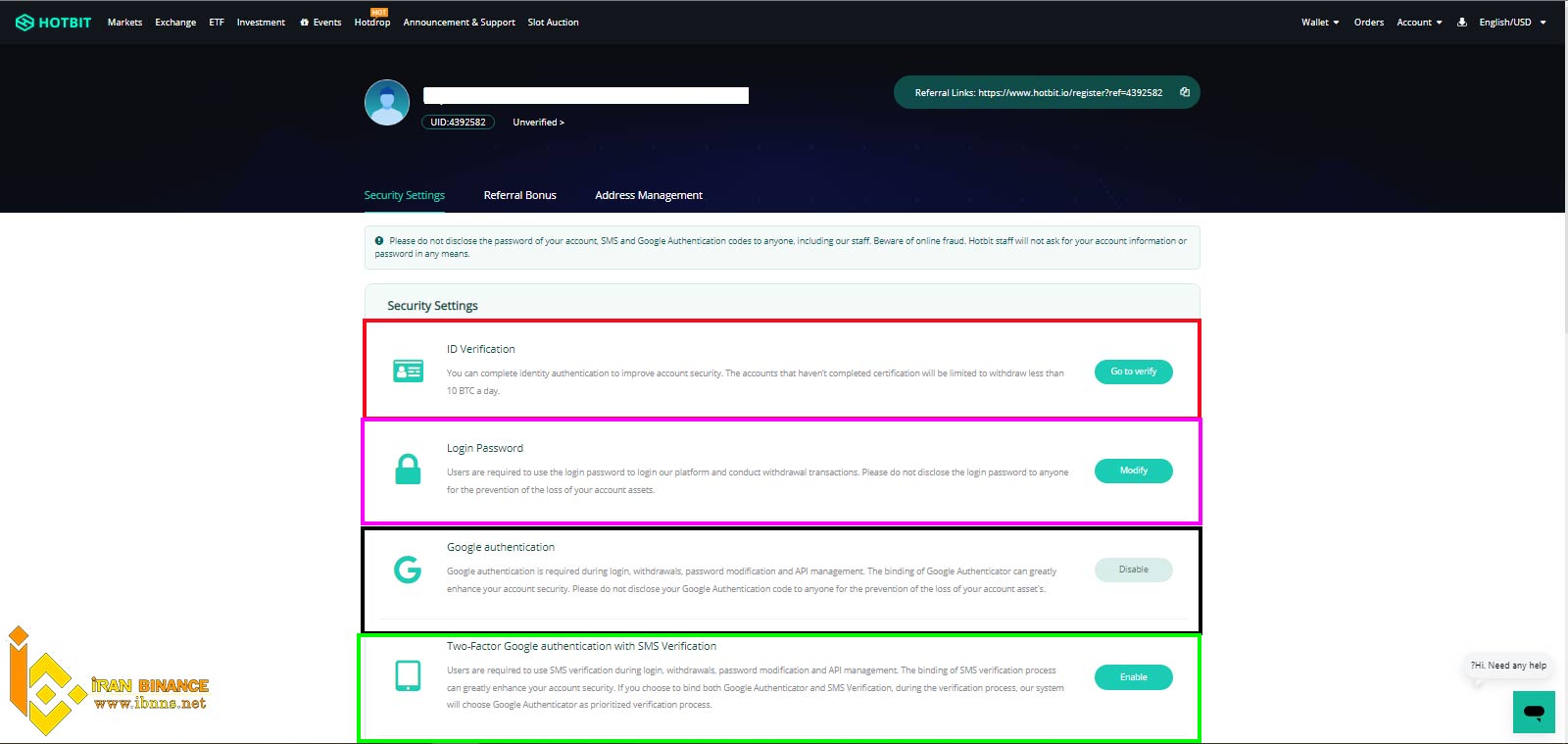 اموزش صرافی هات بیت