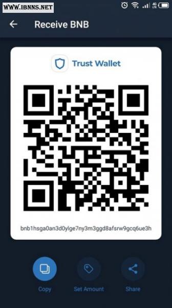ساخت کیف پول بایننس کوین | آموزش انتقال bnb | کد QR