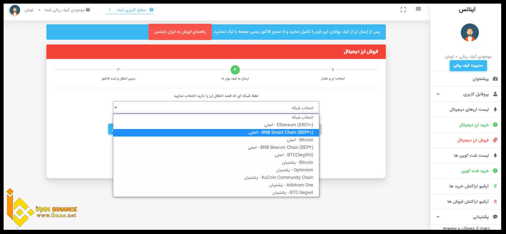 مراحل فروش بیت کوین