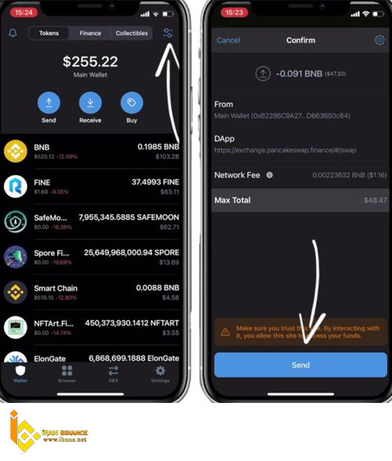 راهنمای خرید ارز دیجیتال FEG Token از طریق تراست والت