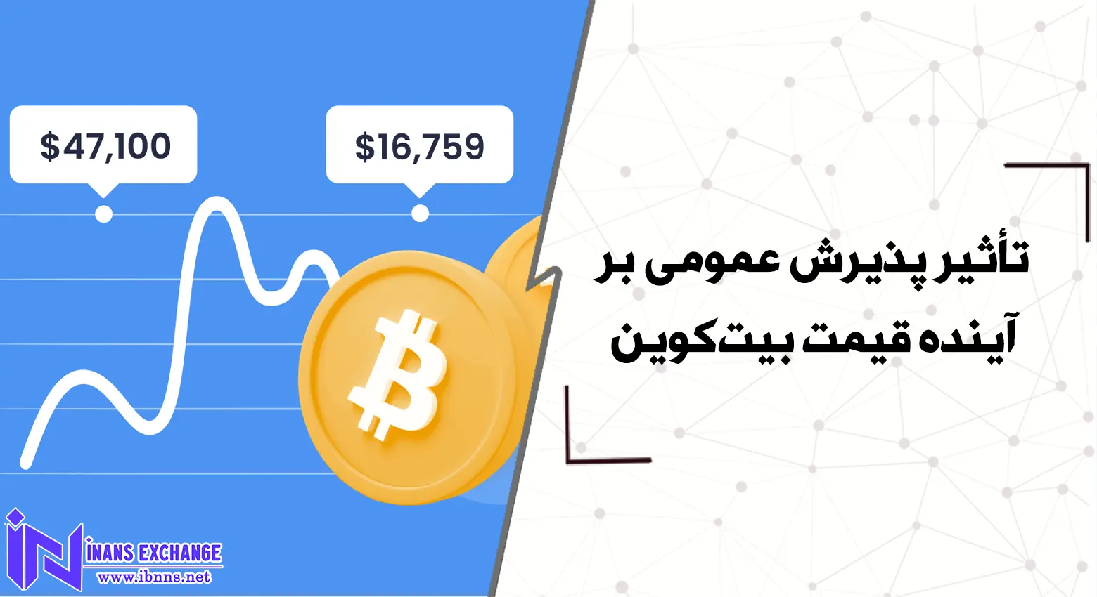  تأثیر پذیرش عمومی بر آینده قیمت بیت‌کوین