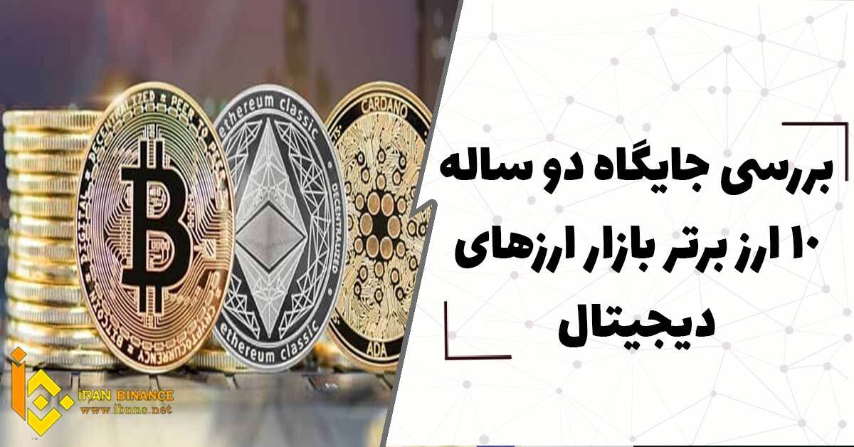 بررسی جایگاه دو ساله 10 ارز برتر بازار ارزهای دیجیتال(بخش اول)