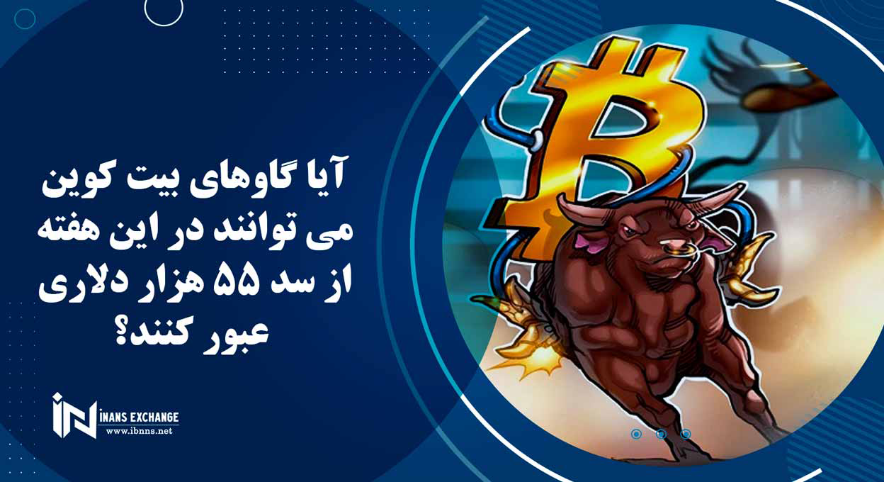 آیا گاوهای بیت کوین می توانند در این هفته از سد 55 هزار دلاری عبور کنند؟