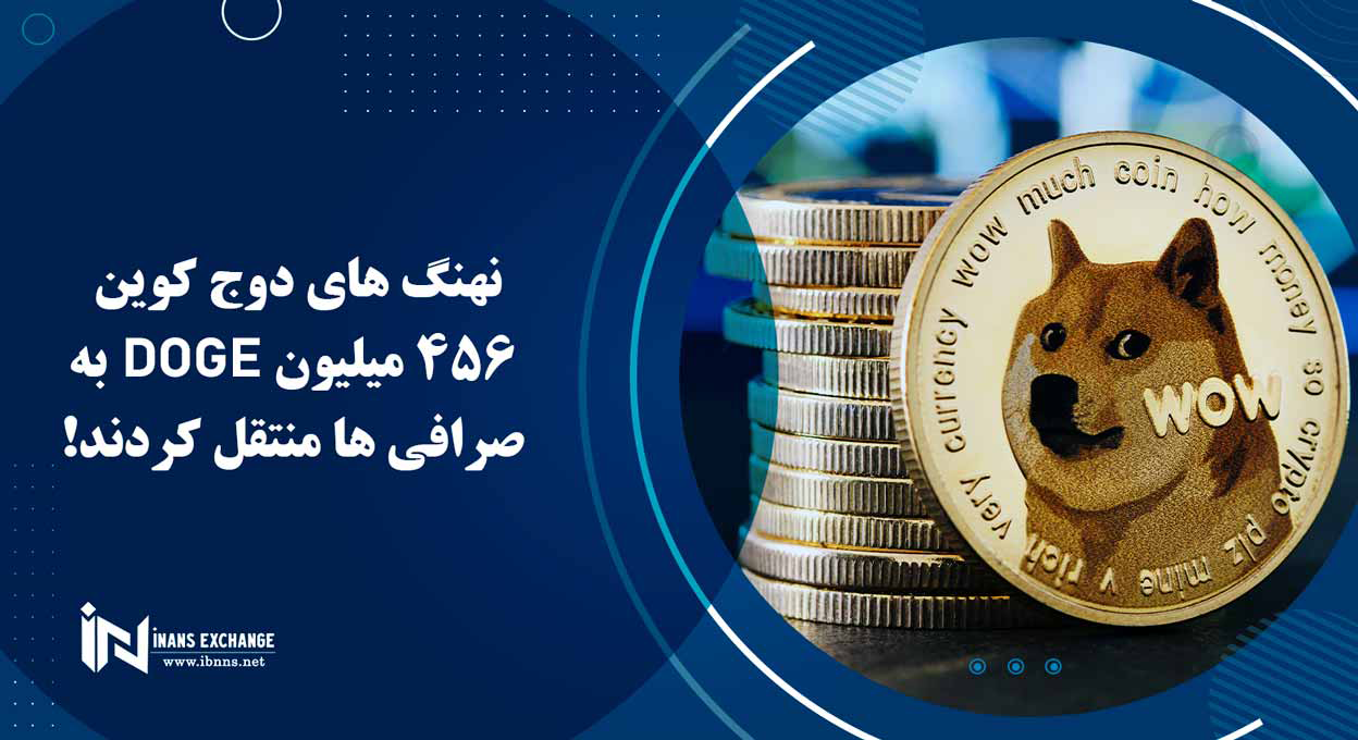 نهنگ های دوج کوین 456 میلیون DOGE به صرافی ها منتقل کردند